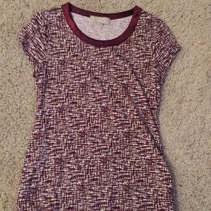 Maroon Short Sleeve Top